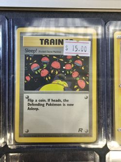 Pokémon Sleep! Team Rocket's Secret Machine Trainer Card