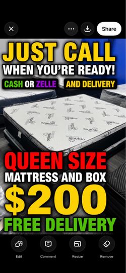 Huge sale for Mattress And Box Twin size #mattress and box 150.$ full 190$ Queen 200$ king 290$. free delivery free set up 708….289…7715… cash or Zell