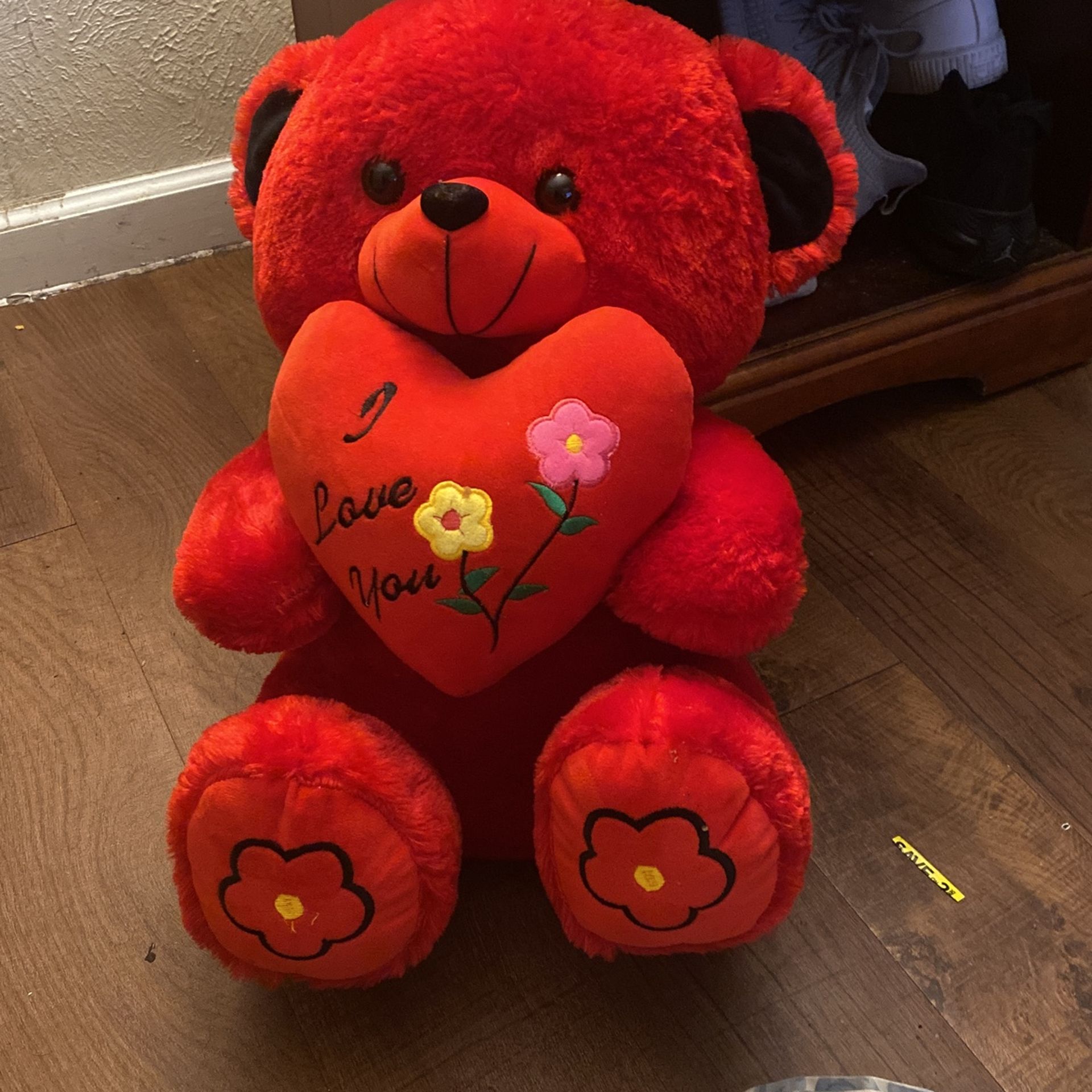 BIG RED TEDDY BEAR LOVER