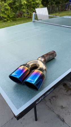 Dual Burnt Blue Exhaust Tips