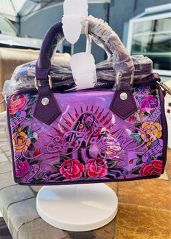 Ed Hardy Purse + Perfume Set – Brand New Bundle