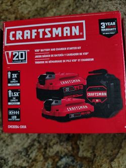 Craftsman NEW 2 pack battery and charger