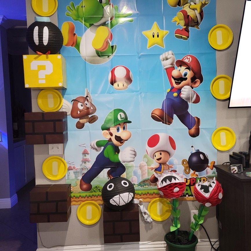 Mario Decorations -party for Sale in Victorville, CA - OfferUp