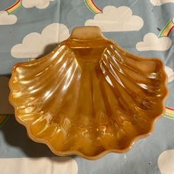 Iridescent Orange Shell Dish