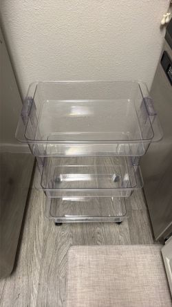 Clear 3 tier cart