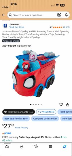 Spidey and friends shooting hauler