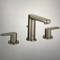 Grohe Brushed Nickel Double Handle Faucet Brand New  #20302ENA 