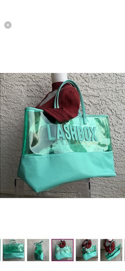 LBLA Vacation Tote XL-Lashbox LA luxury vegan leather & PVC bag-used few times