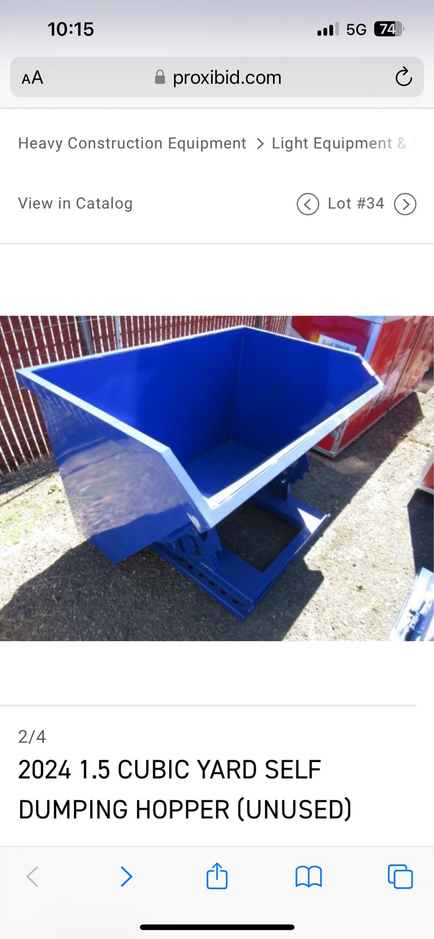 Self Dumping Bin