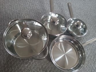 New stainless steel cookware set
