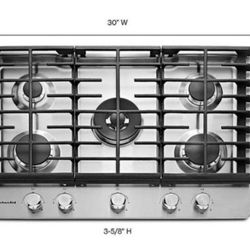 30" Built In Gas Cook-top Stainless Steel