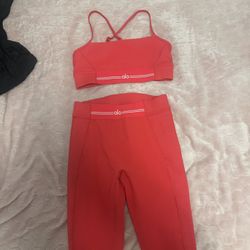AlO High waist legging set with bra Size small 