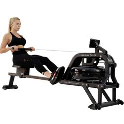 Sunny Health & Fitness Obsidian Surge Water Rowing Machine
