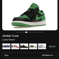 Jordan 1 lucky green