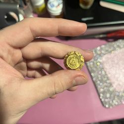 Ring Coin 2 Pesos Untied State Mexican Gold 14k