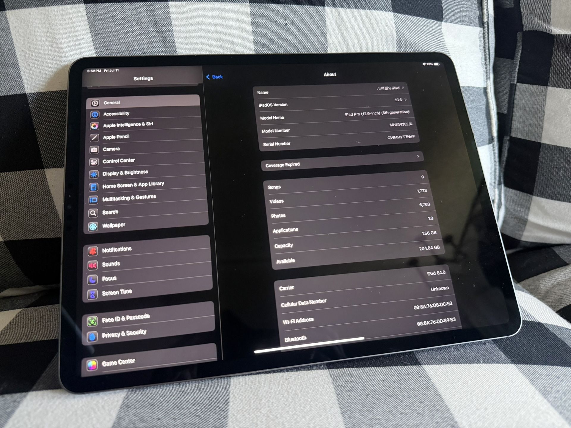 iPad Pro (5th Generation) 5G 256GB