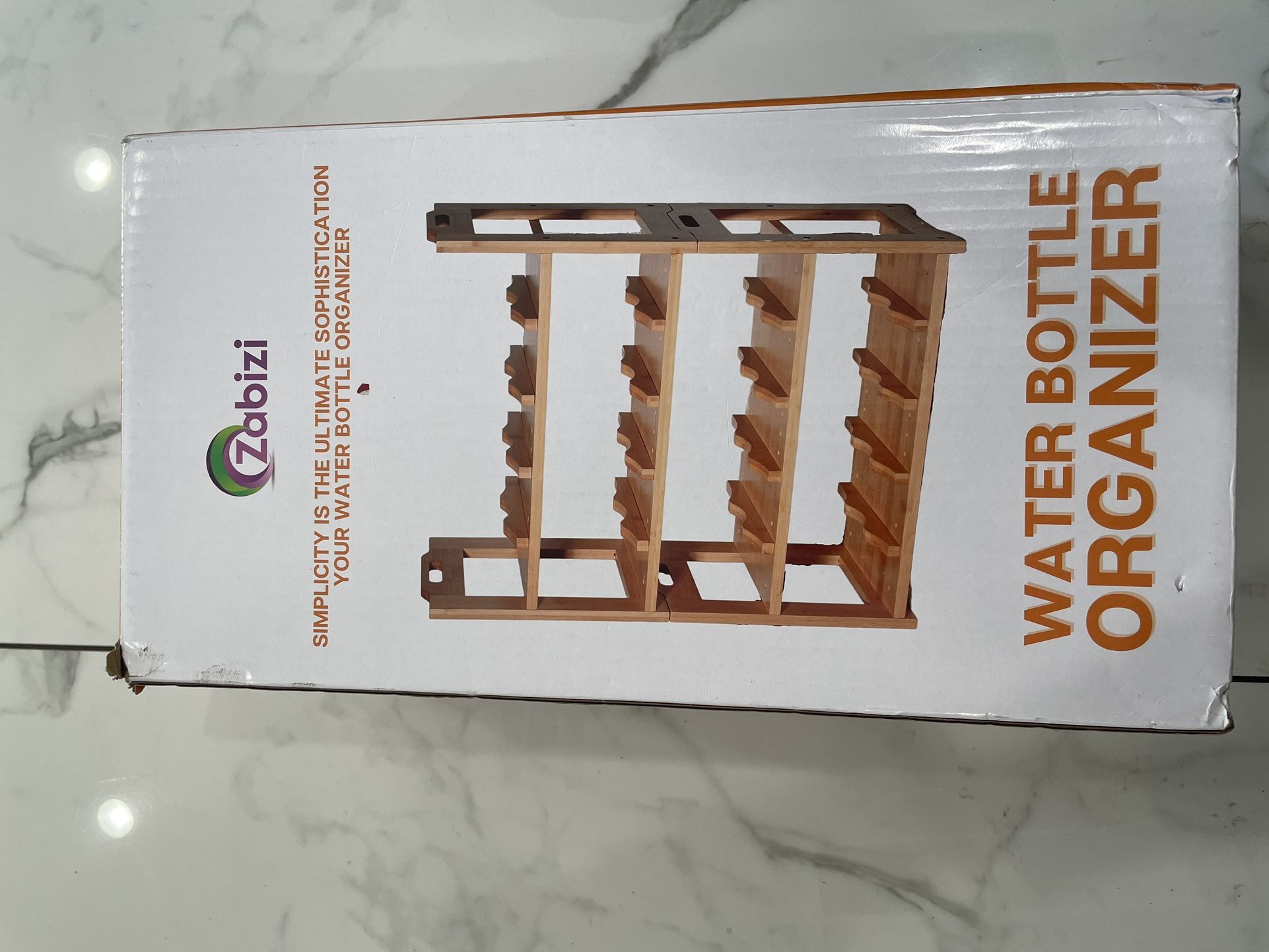 4 Tier Bottle Stacking Bamboo Cabinet Storage