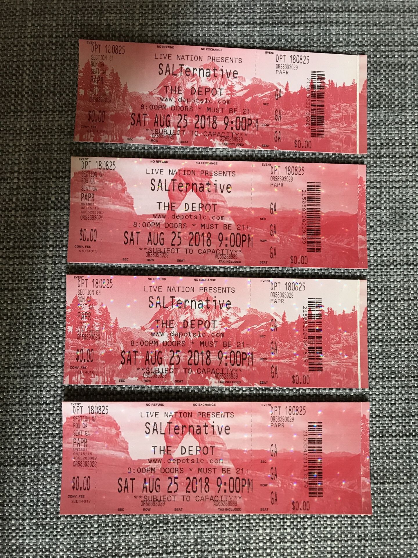 Salternative Concert tickets