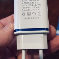 Brand New EU /Europe/Charger With 2USB Connection