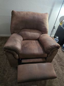 Brown Microfiber Recliner Chair