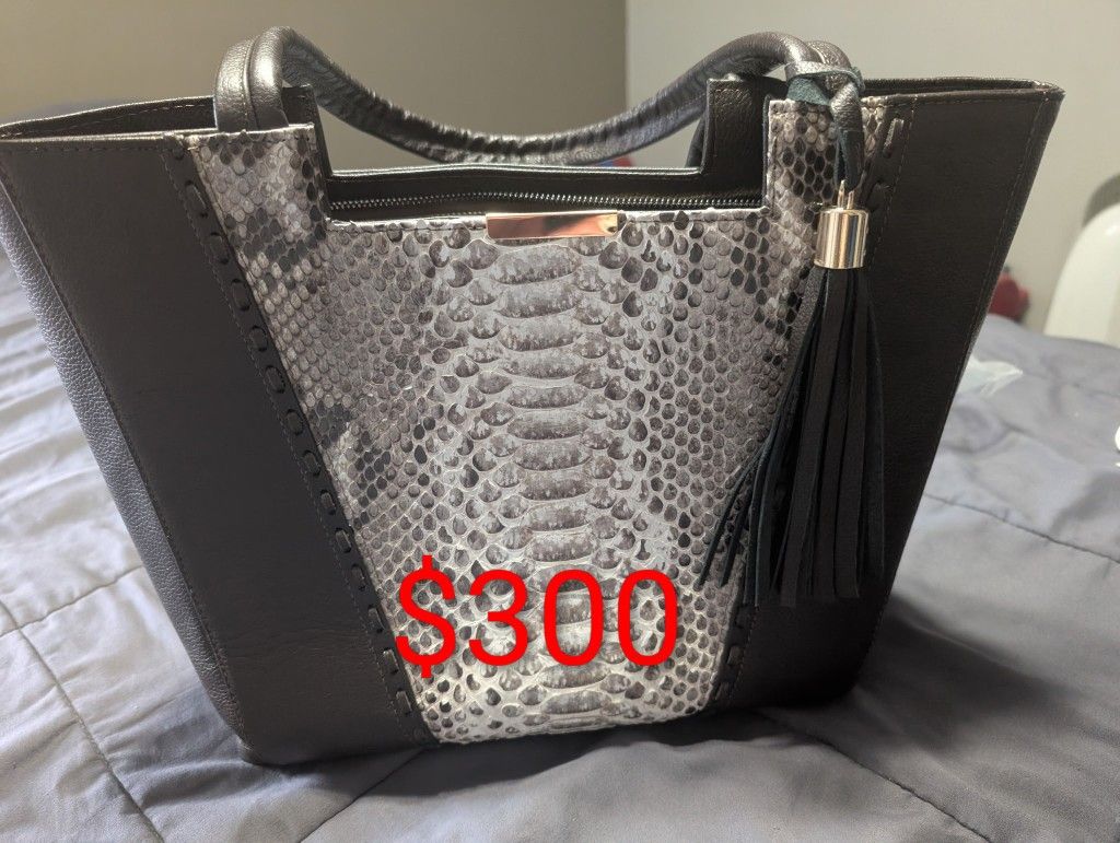 Python Leather Purse