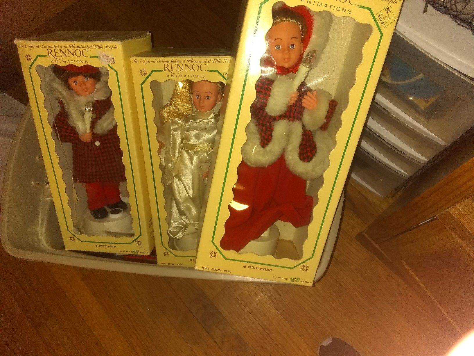 Vintage Rennoc Animations Christmas dolls