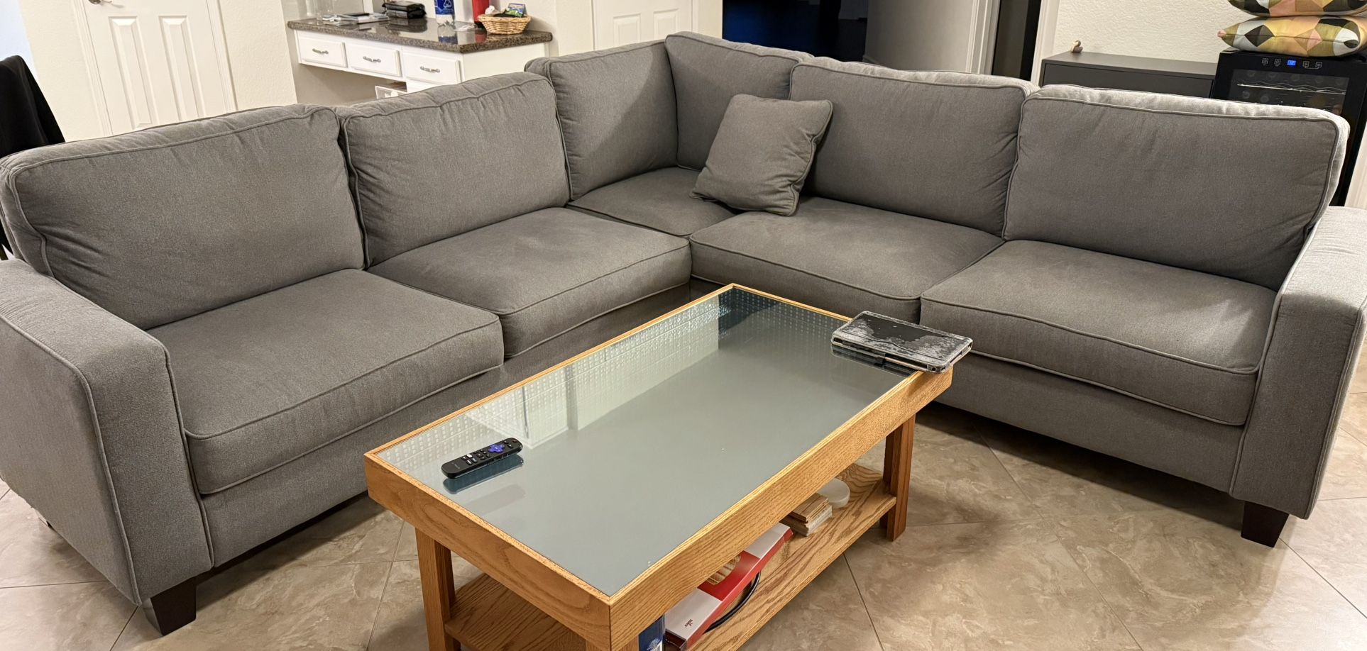 Sectional Grey 99”x99”