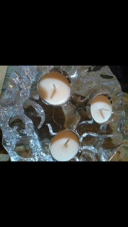 Crystal candle holder
