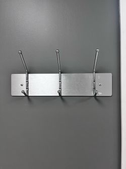 Coat rack- wall mounted 3 hooks