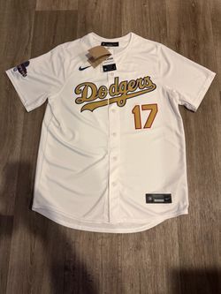 Nike Los Angeles Dodgers WS Champs Shohei Ohtani  24 Gold Jersey Size Large NWT!