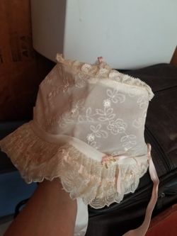 Antique baby bonnet
