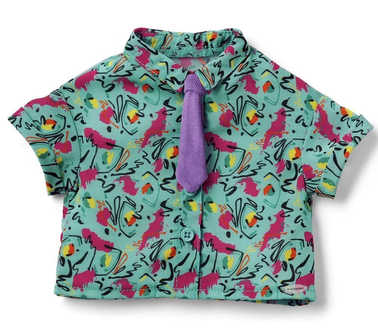 American Girl Courtney Shirt & Tie for 18-inch Dolls