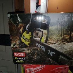 New Chain Saw 2cycle Ryobi