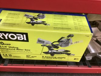 RYOBI Corded 7 1/4” Sliding Miter Saw $180