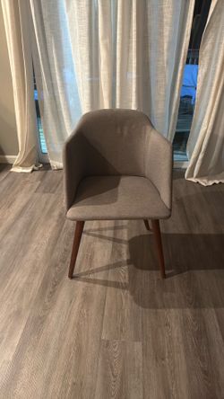 2 Mid-Century Modern Upholstered Accent Chair