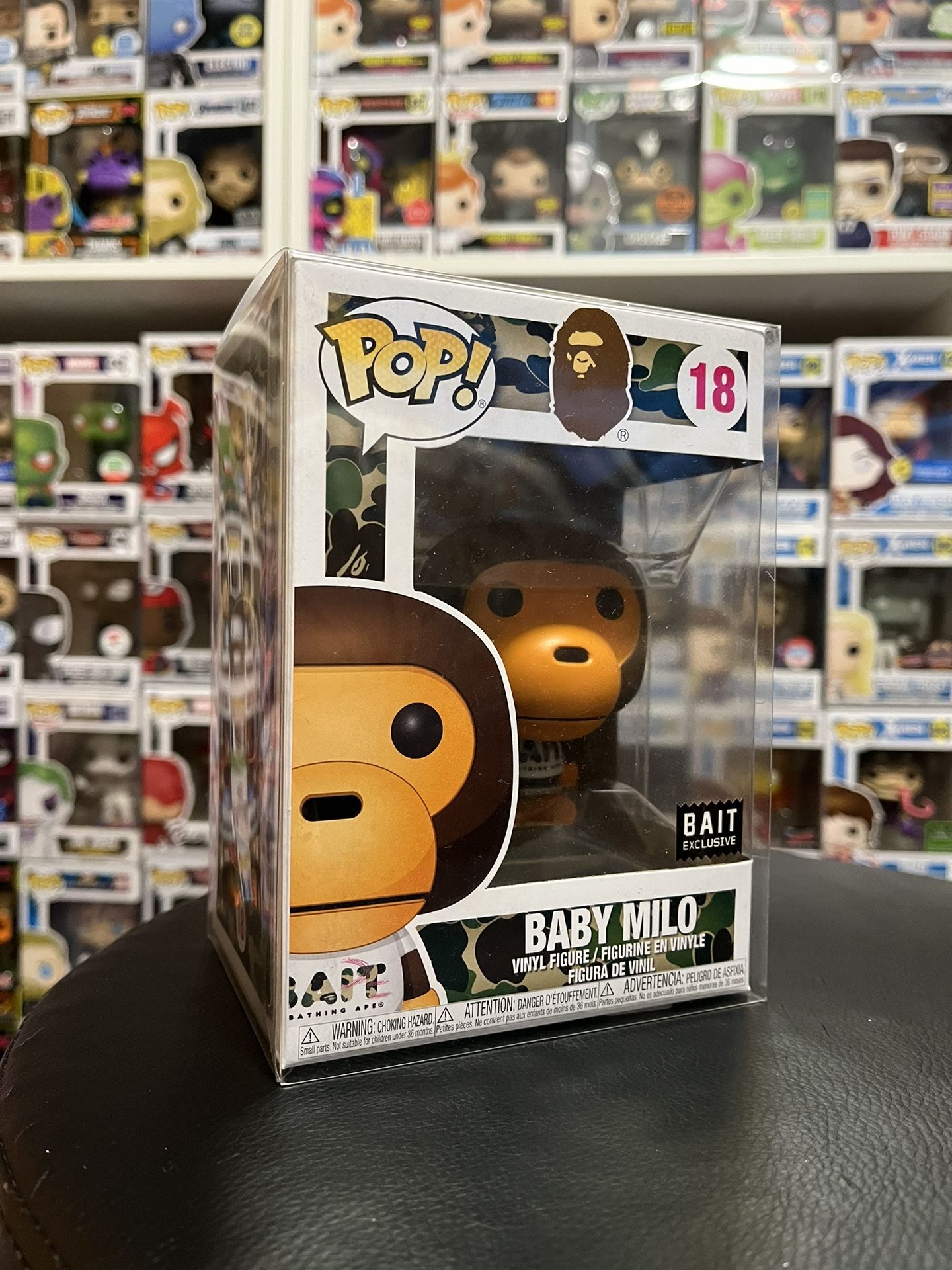 Flocked Bape Pop Funko BAIT Baby Milo Funko Pop