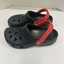 CROCS Unisex MICKEY MOUSE Black/Red Clogs/Shoes Men's 6-7 Women’s 8-9 Disney