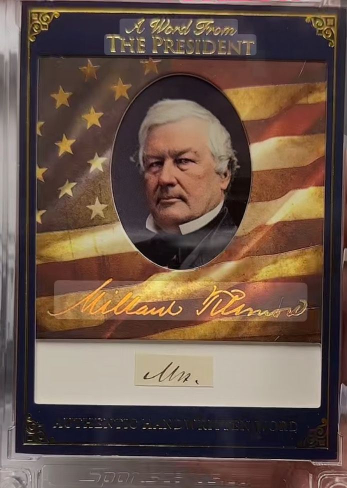 13th President Millard Fillmore 2025 A Word From The President 150 plus year old hand-written note from President Millard Fillmore, who served as the 