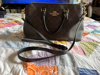 Coach Signature Satchel with Crossbody Strap