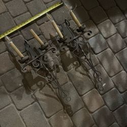 Antique Spanish sconces set