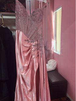 Pink prom dress