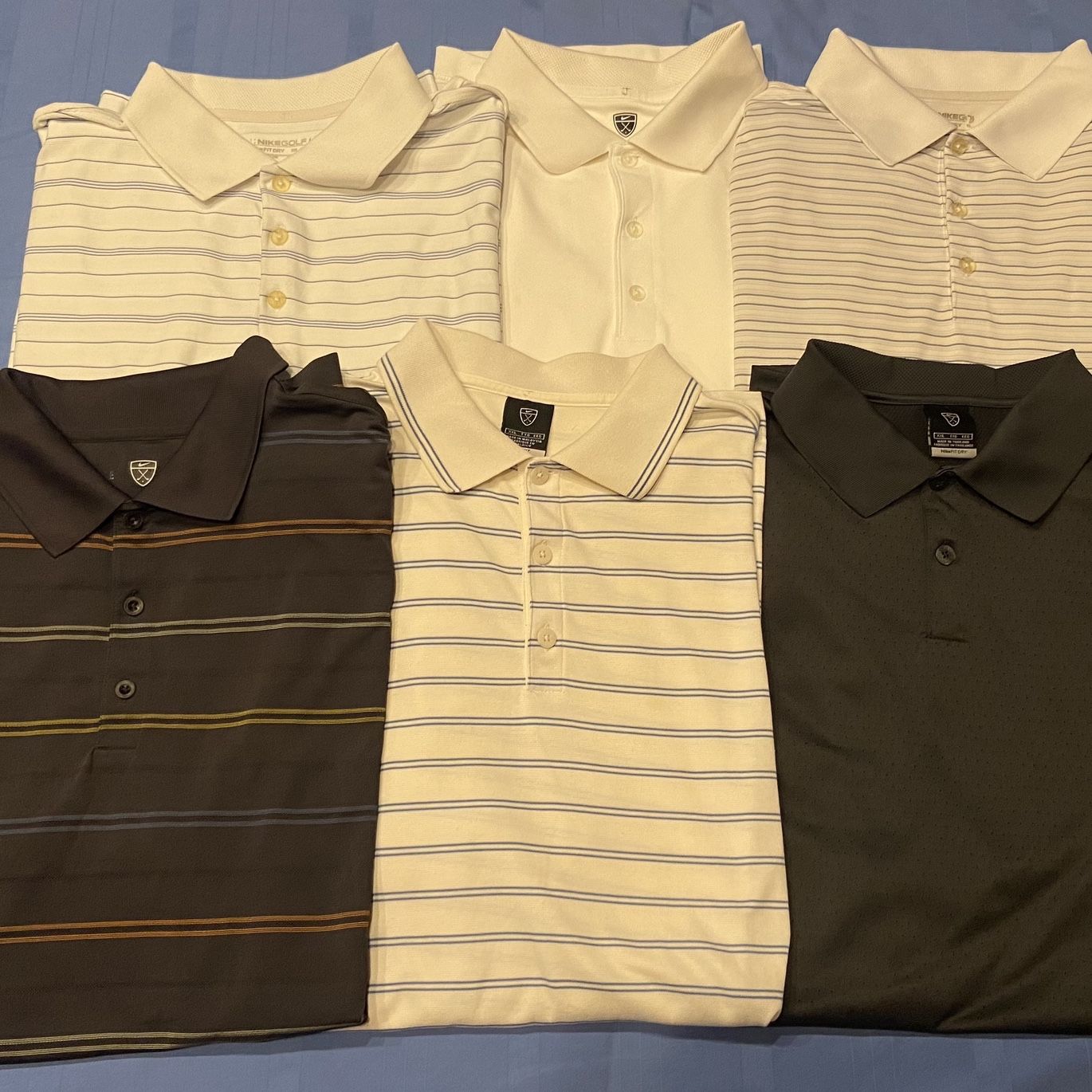 Nike, Shirts, Brown Stripe Nike Polo