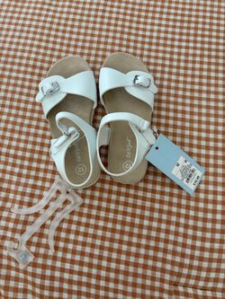 Cat & Jack Kids White Sandals Size 12