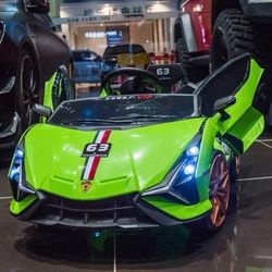 🟢🟢 AVAILABLE ON CHRISTMAS DAY 🎄 !!BRAND NEW 12V LUXURY REMOTE CONTROL Electric Kid Ride On Car Power Wheels Lamborghini FKP 37 with LED lights, sci