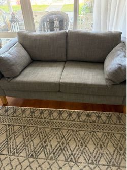 IKEA modern loveseat grey
