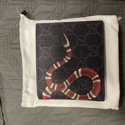 GUCCI - King Snake Print Supreme Wallet