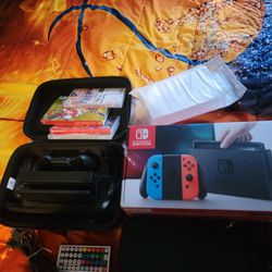 Nintendo Switch With Games And Accessories 
