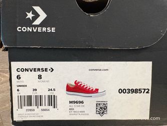 Converse All Star Ox Red Sneakers