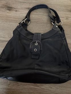 Black Leather Coach Purse