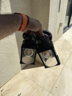 Outdoor Wall Lantern Lights – Hardwired (Set of 2)